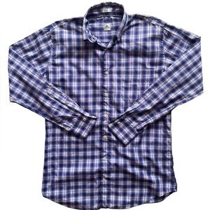 Peter millar red pink and blue button down size medium